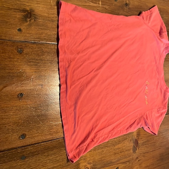 Universal Thread Tee Womens M Orange Embroidered Logo Casual Cute Basic - Picture 5 of 7